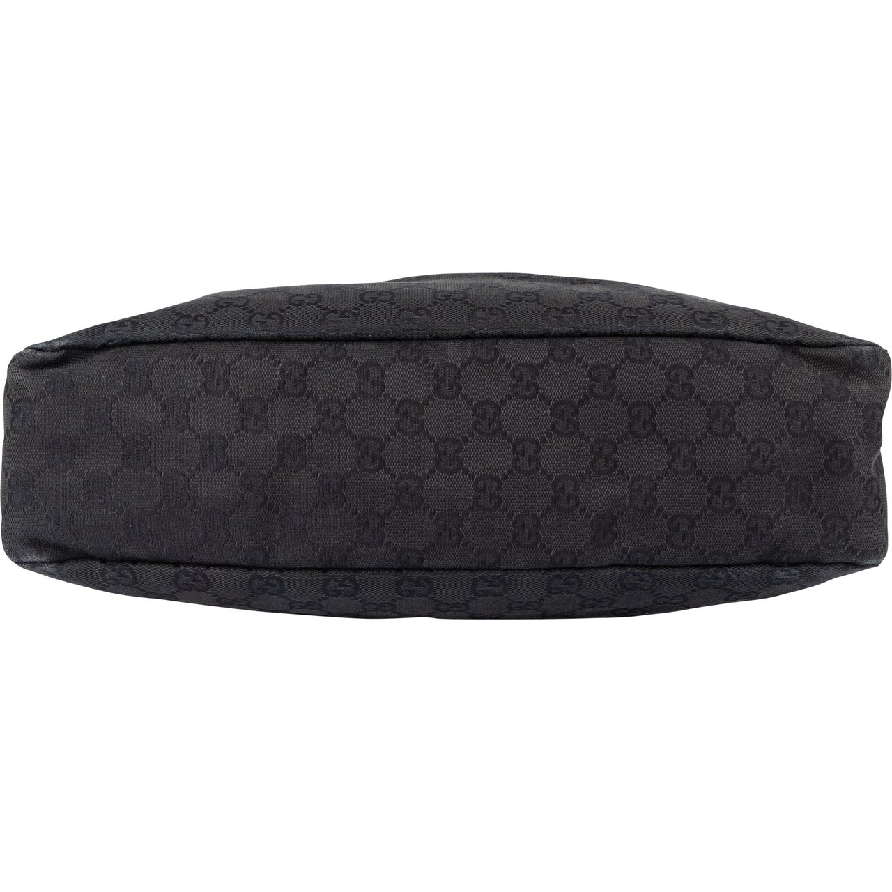 Gucci Gucci GG Monogram Horsebit Handbag Zwart