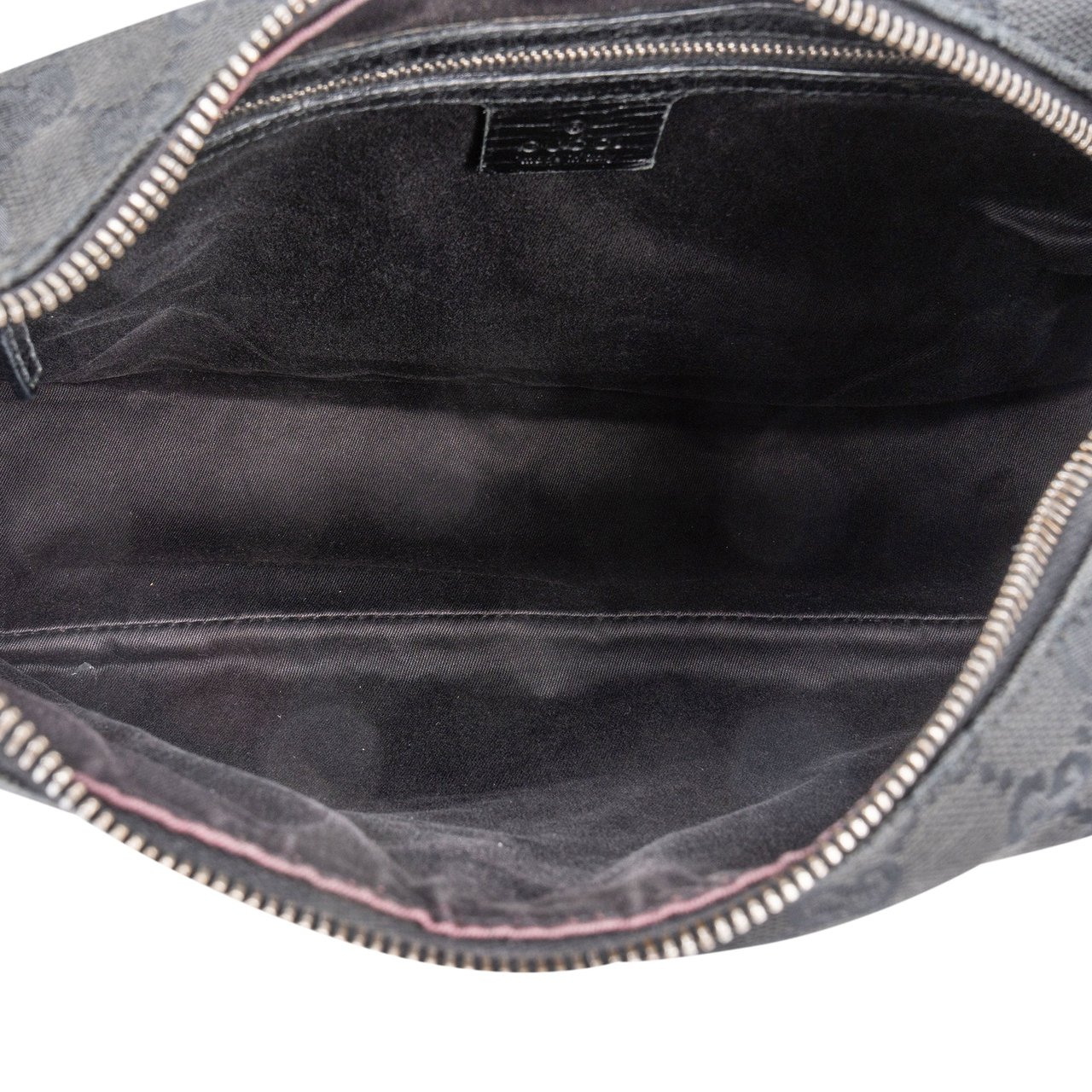 Gucci Gucci GG Monogram Horsebit Handbag Zwart