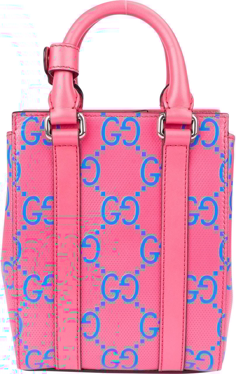 Gucci Gucci GG Tennis Monogram Mini Handbag Roze