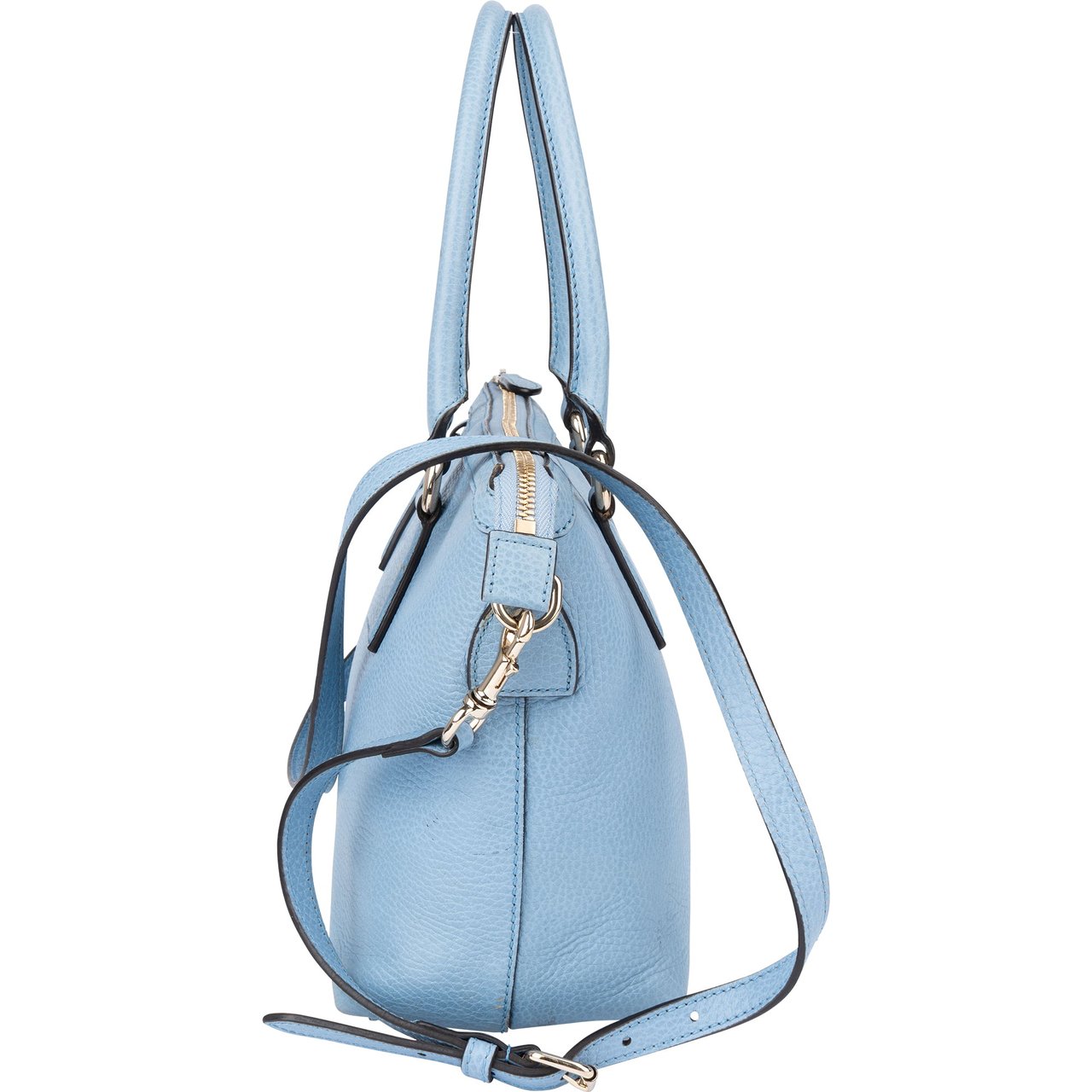 Gucci Gucci Blue Leather Charmy Handbag Blauw