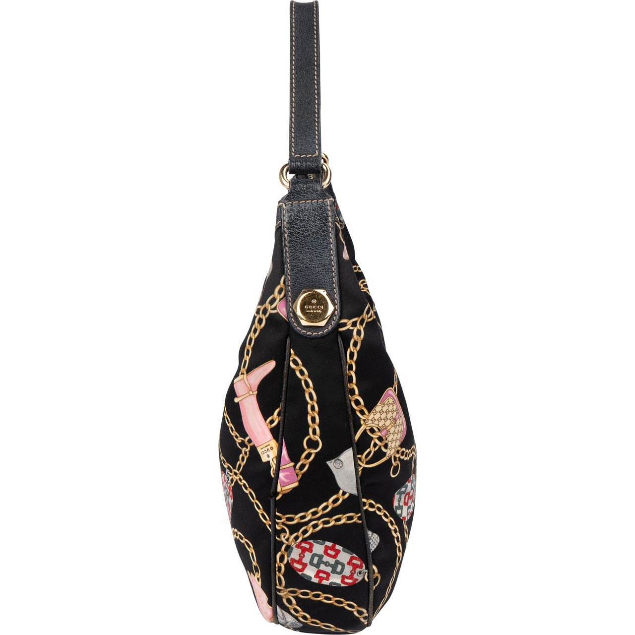 Gucci Gucci Limited Charmy Monogram Shoulder Bag Zwart