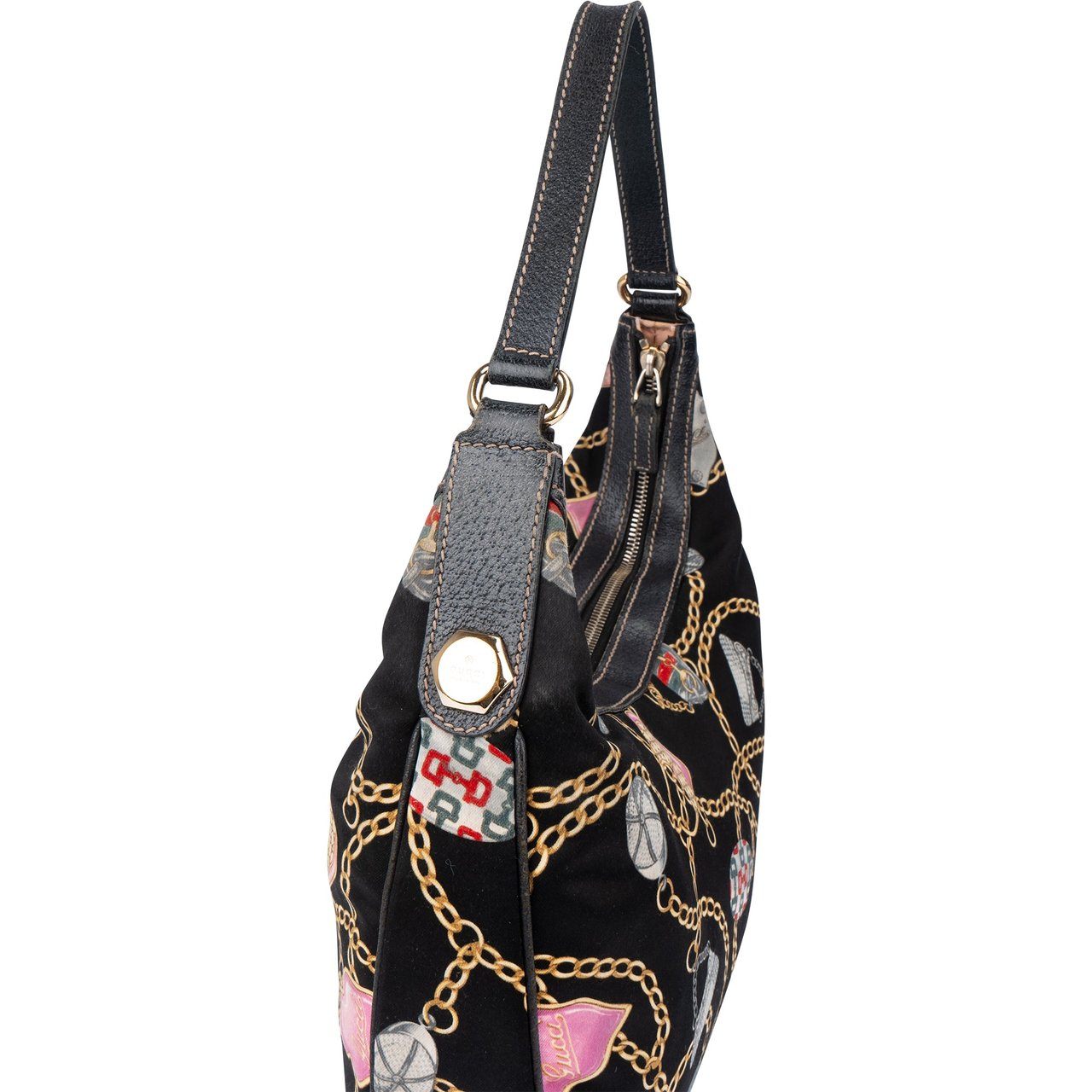 Gucci Gucci Limited Charmy Monogram Shoulder Bag Zwart