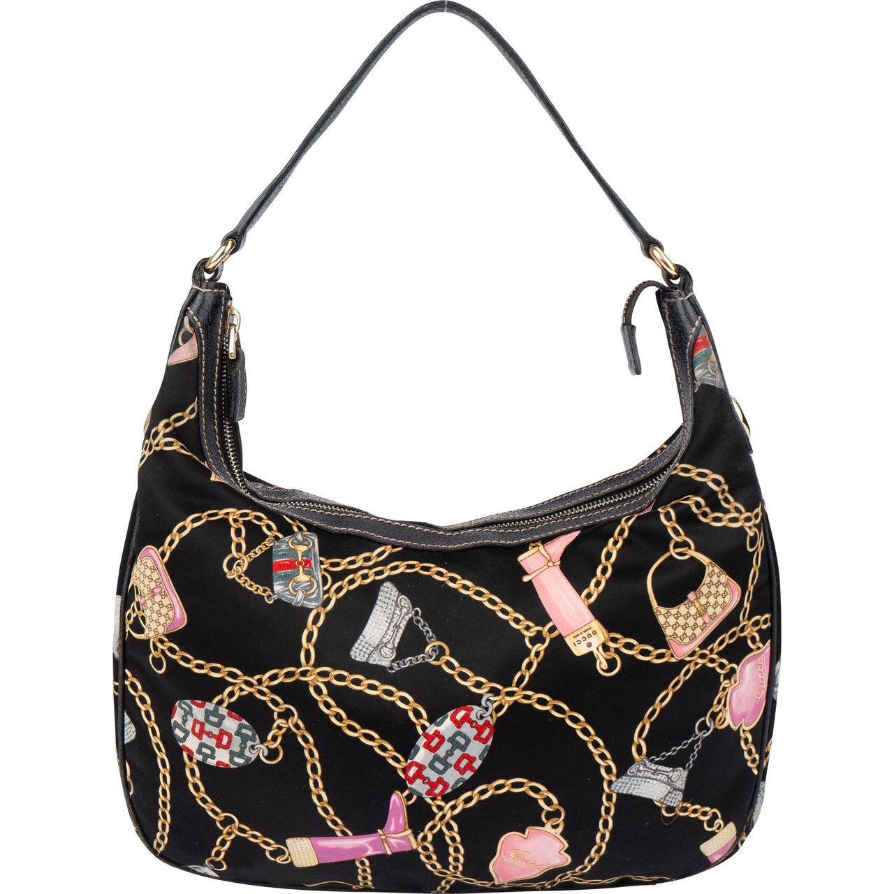 Gucci Gucci Limited Charmy Monogram Shoulder Bag Zwart