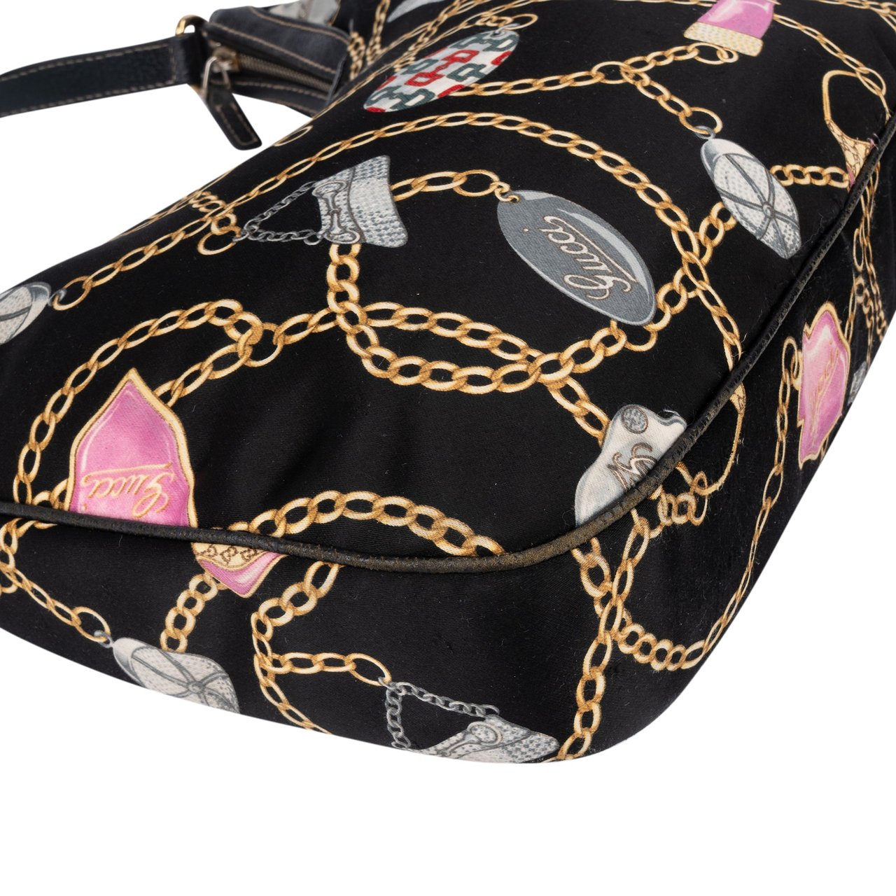 Gucci Gucci Limited Charmy Monogram Shoulder Bag Zwart