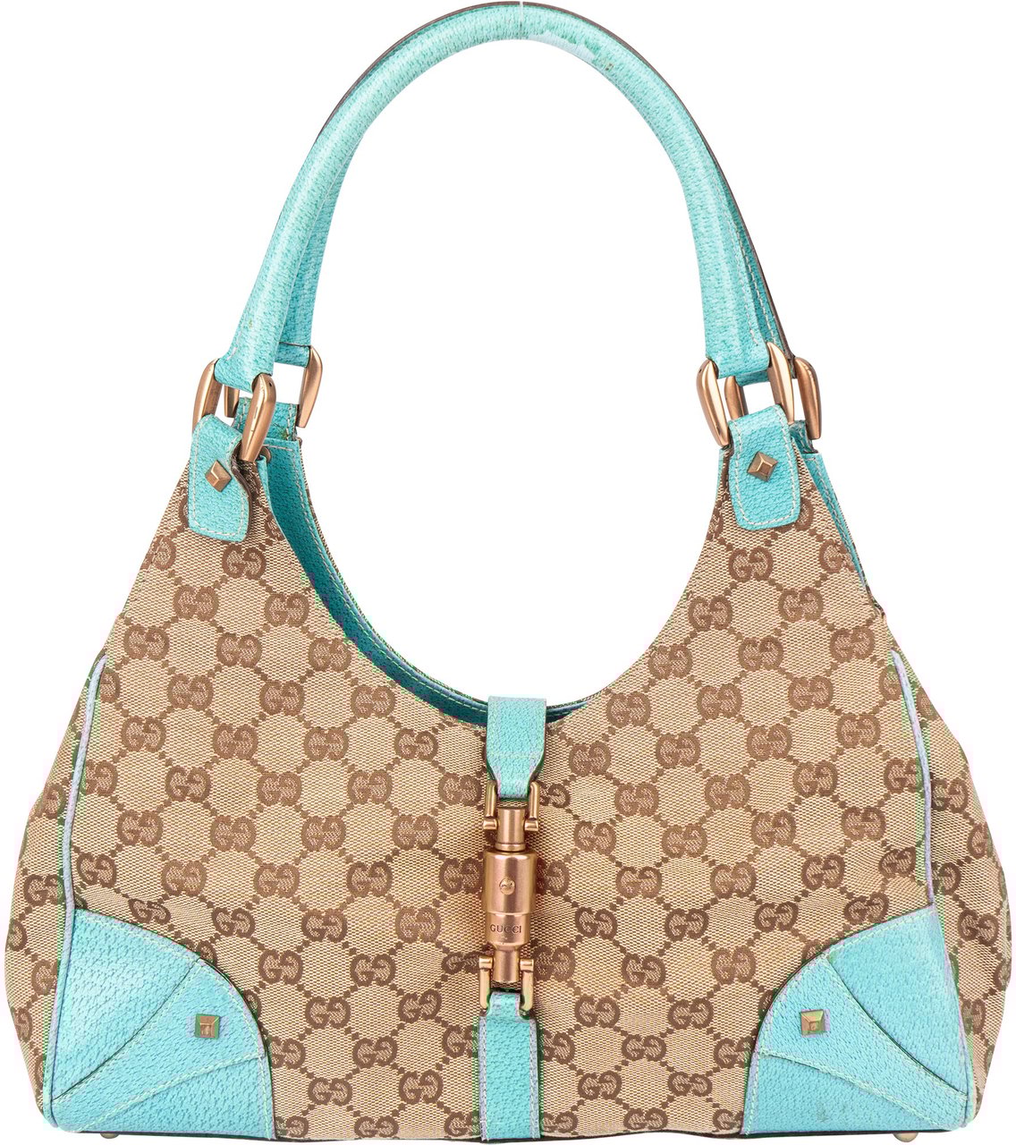 Gucci Gucci GG Monogram Jackie Handbag Bruin