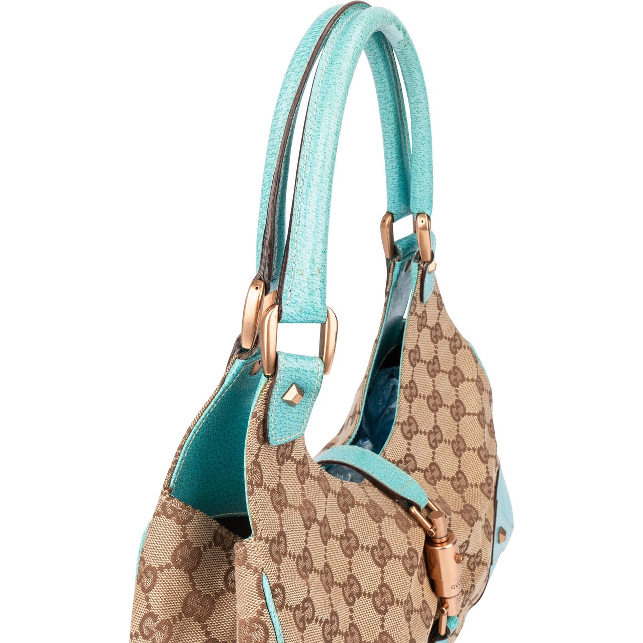Gucci Gucci GG Monogram Jackie Handbag Bruin