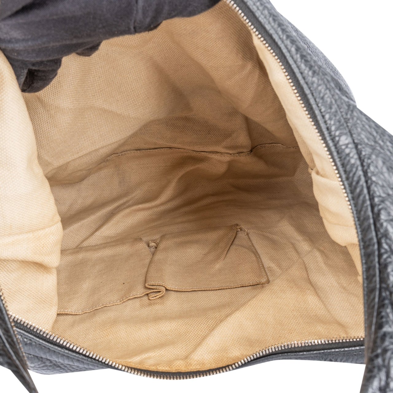 Gucci Gucci Leather GG Big Soho Hobo Bag Zwart