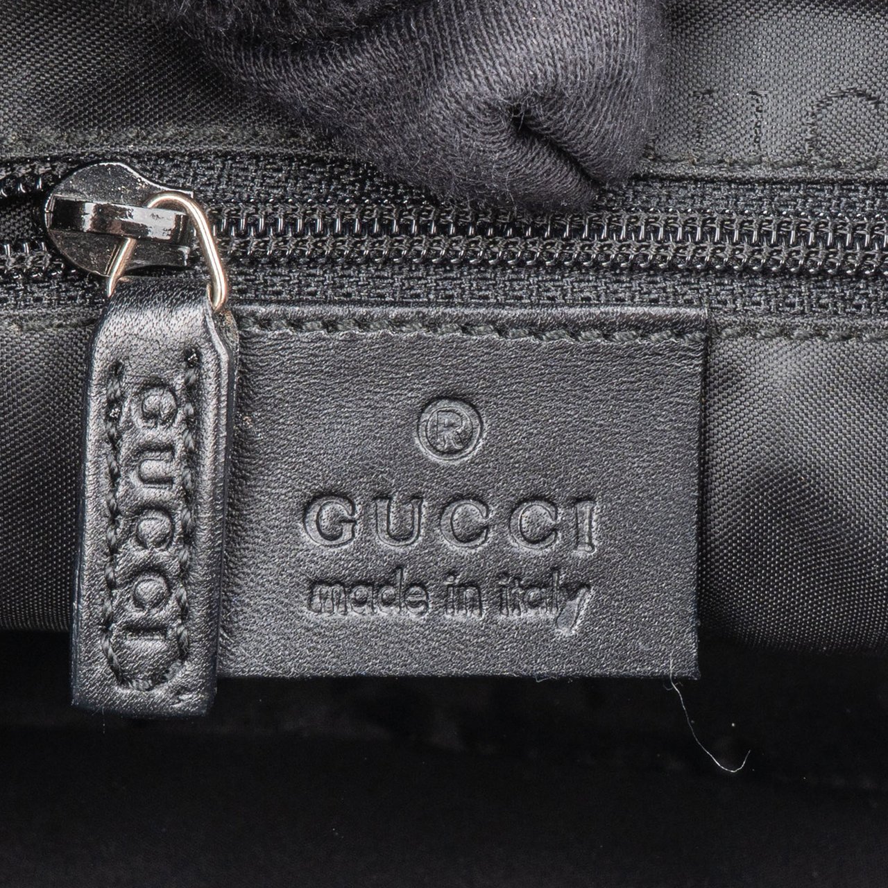 Gucci Gucci GG Monogram Bamboo Handbag Zwart