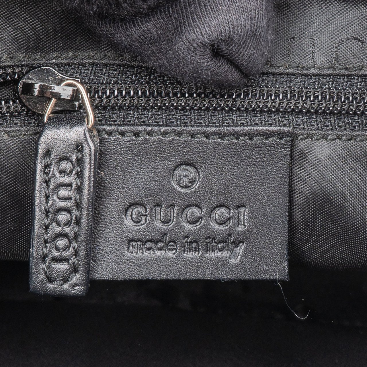 Gucci Gucci GG Monogram Bamboo Handbag Zwart