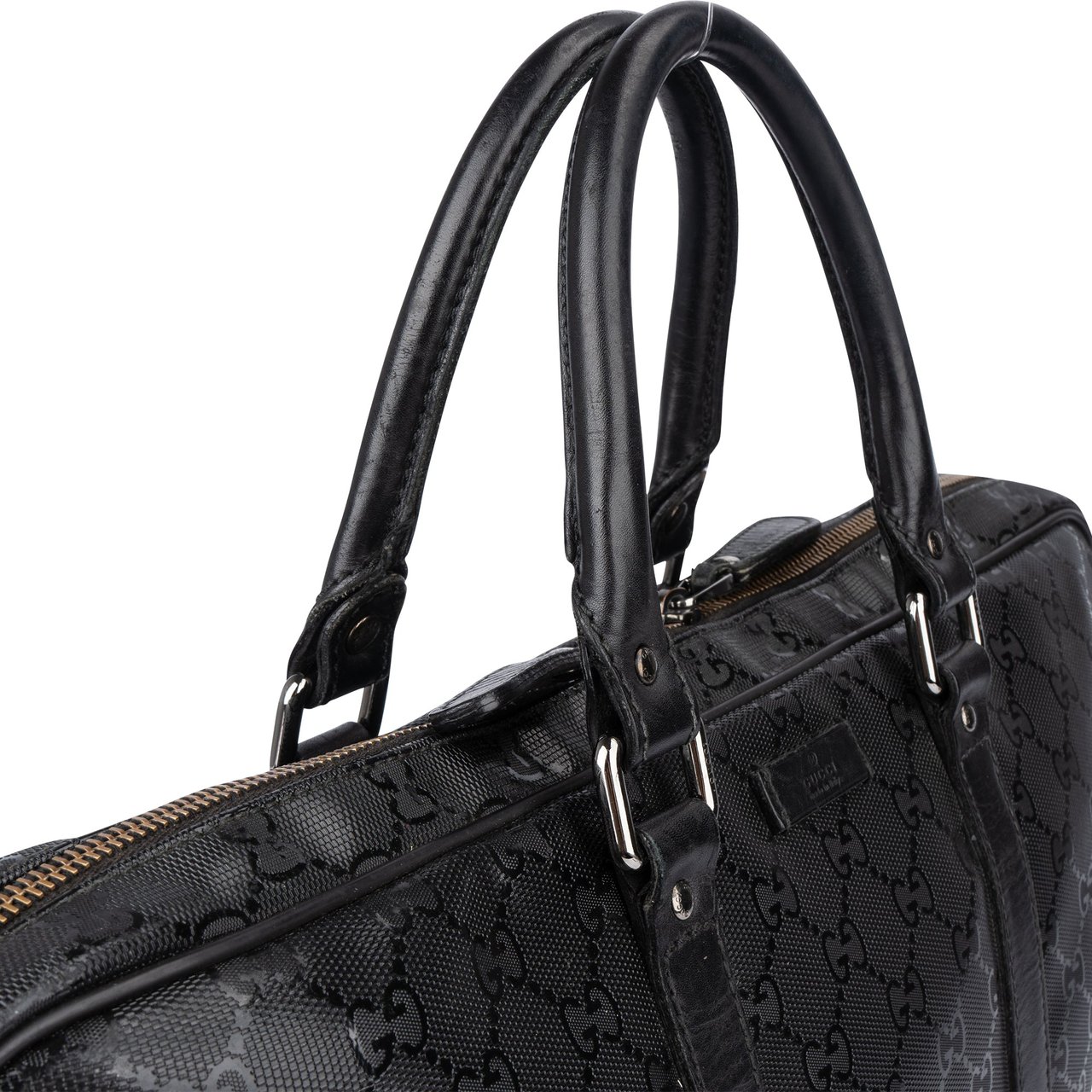 Gucci Gucci Imprime GG Monogram Business Handbag Zwart