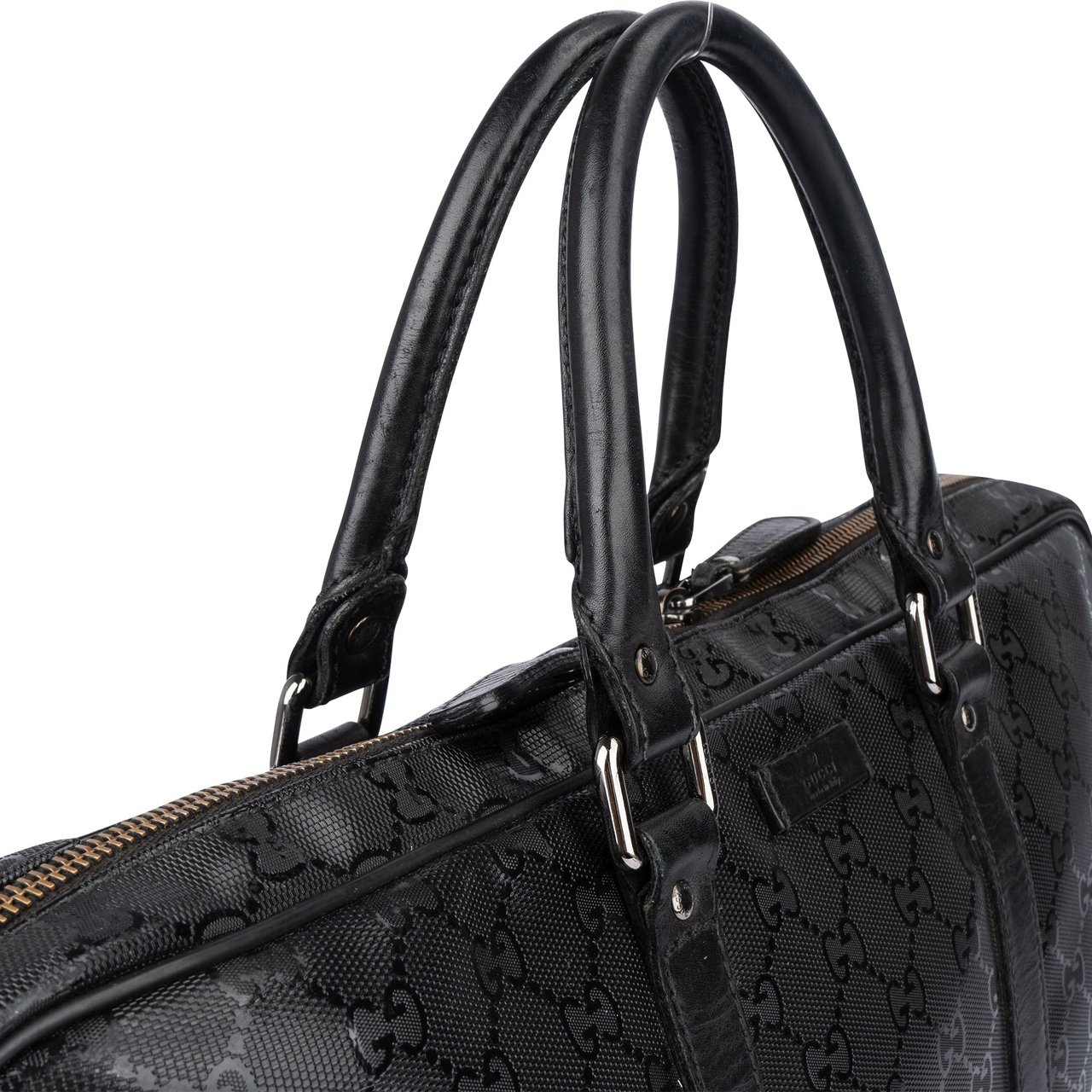 Gucci Gucci Imprime GG Monogram Business Handbag Zwart