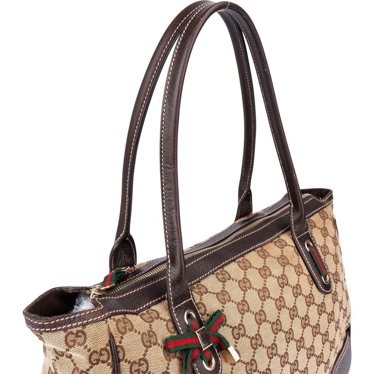 Gucci Gucci GG Monogram Princy Handbag Bruin