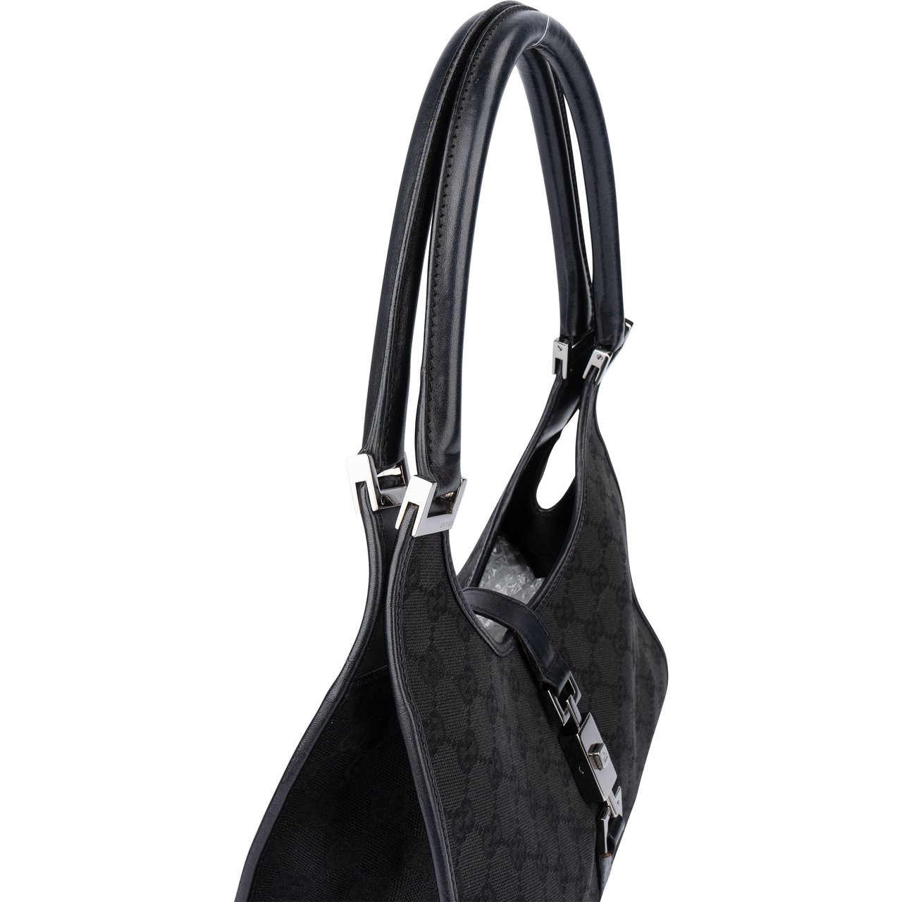 Gucci Gucci GG Monogram Jackie Handbag Zwart