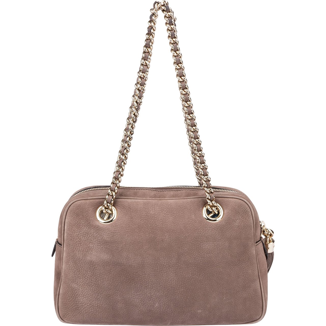 Gucci Gucci Brown Nubuk Leather GG Soho Shoulder Bag Divers