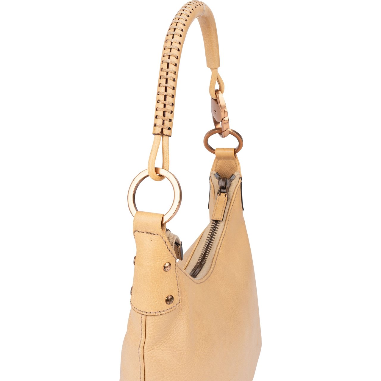 Gucci Gucci Classic Leather Hobo Bag Beige