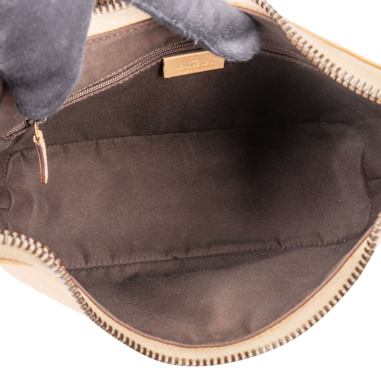 Gucci Gucci Classic Leather Hobo Bag Beige