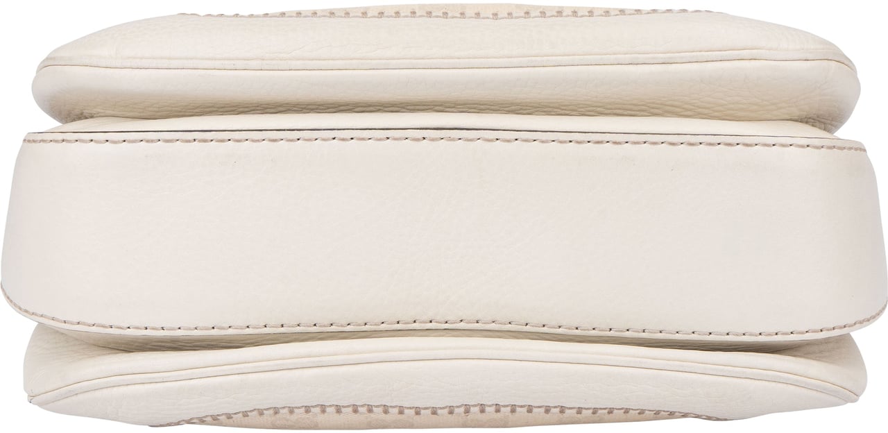 Gucci Gucci Classic GG Monogram Bamboo Handbag Wit