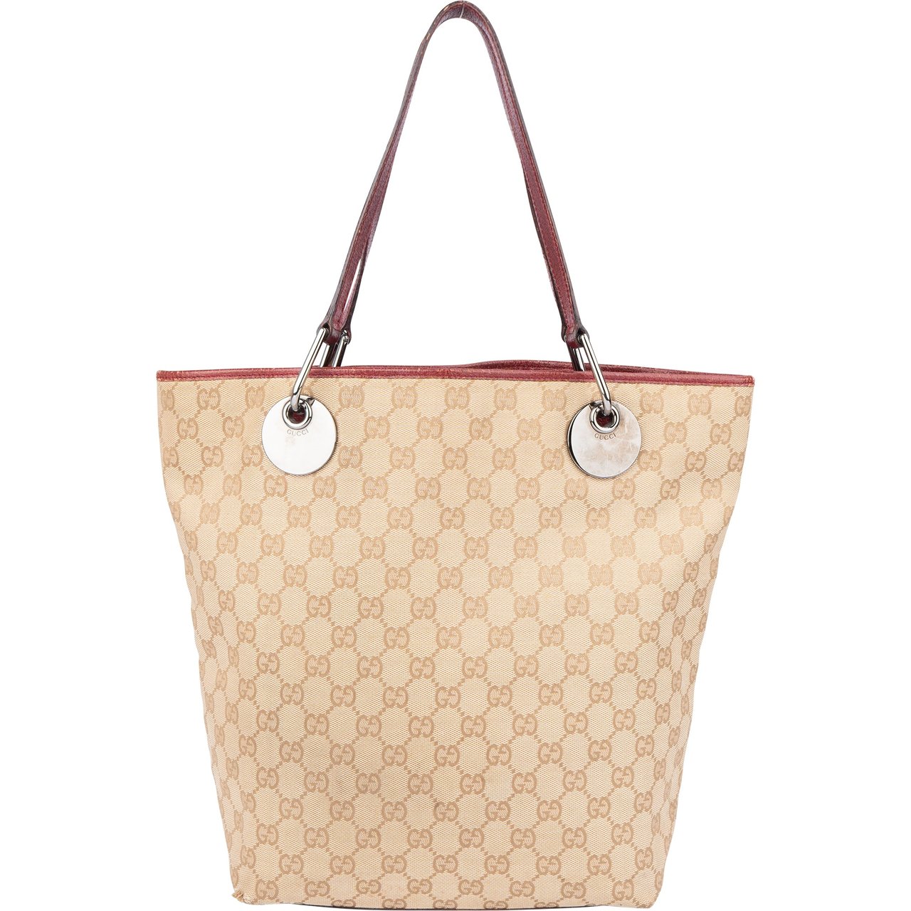 Gucci Gucci GG Monogram Eclipse Handbag Beige