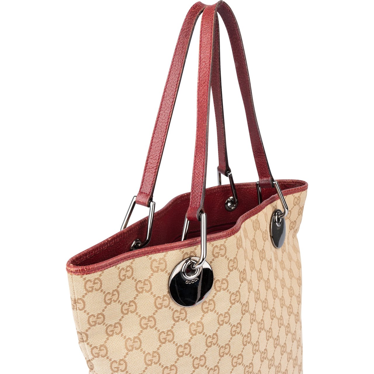 Gucci Gucci GG Monogram Eclipse Handbag Beige