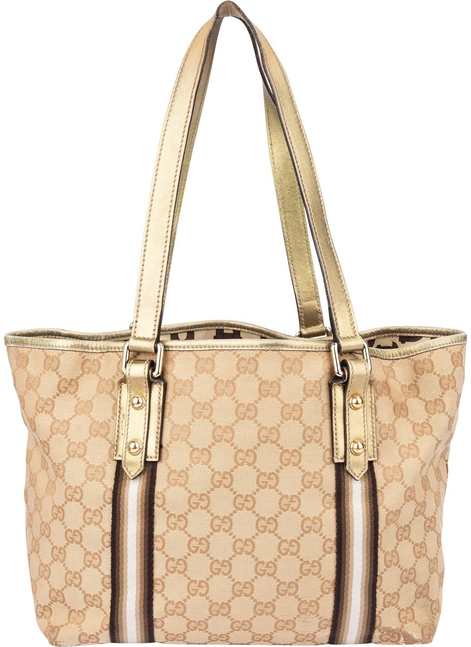 Gucci Gucci GG Monogram Jolicoeur Handbag Beige