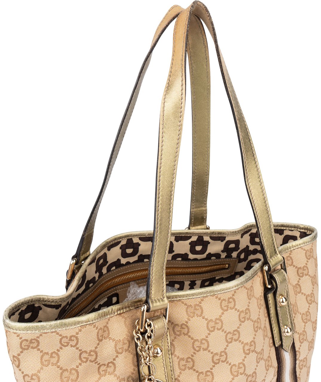 Gucci Gucci GG Monogram Jolicoeur Handbag Beige