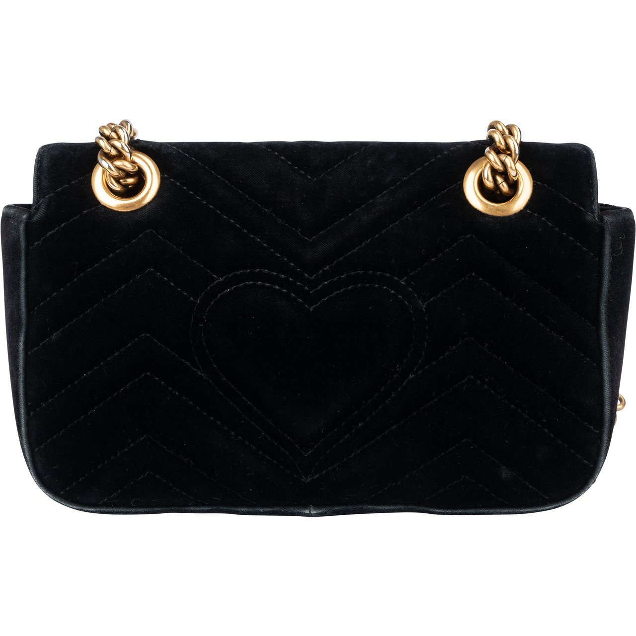Gucci Gucci Limited Crystal Floral GG Marmont Crossbody Bag Zwart