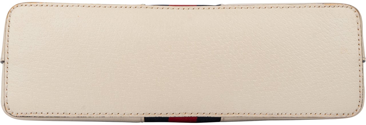 Gucci Gucci White Leather Ophidia Crossbody Bag Wit