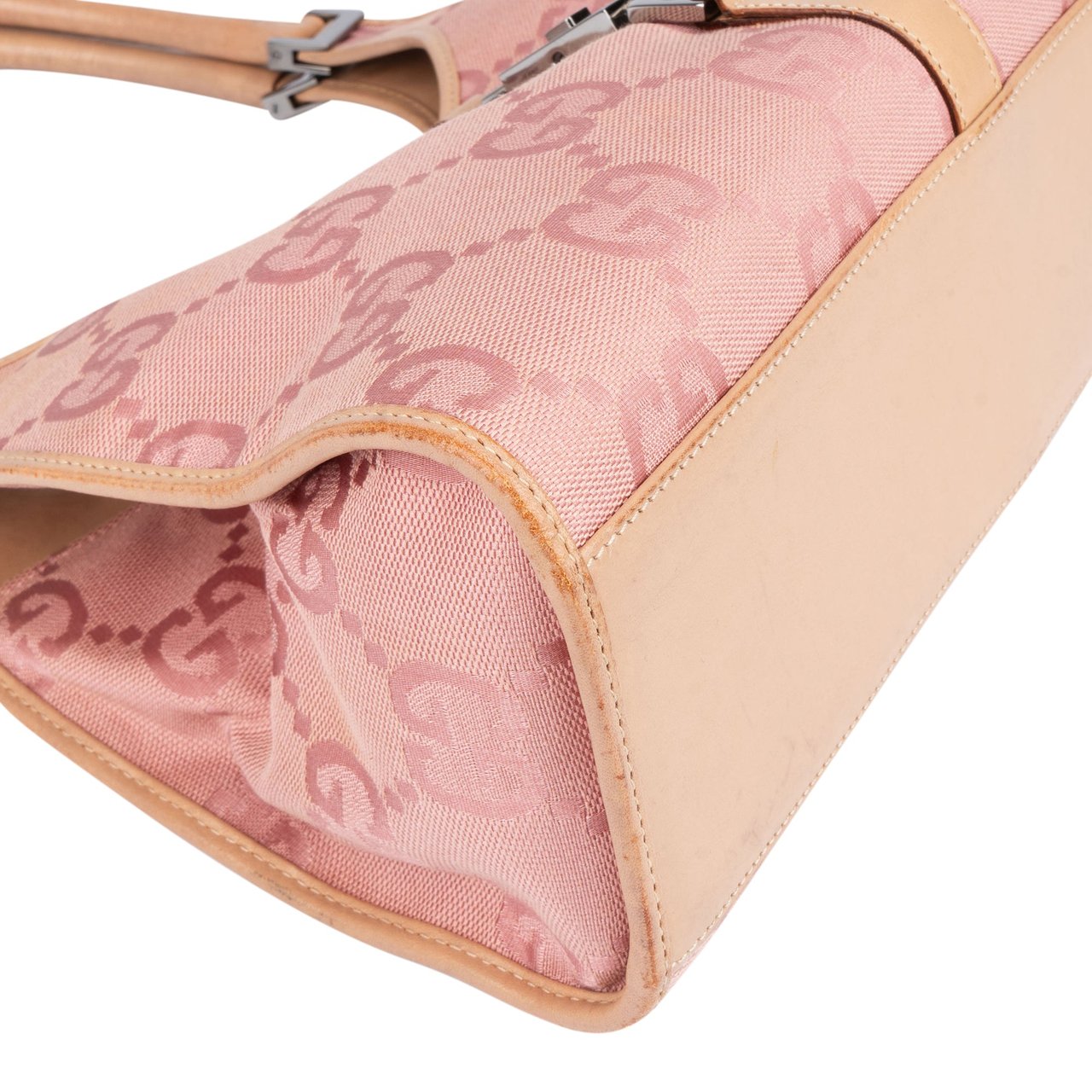 Gucci Gucci GG Monogram Jackie Handbag Roze