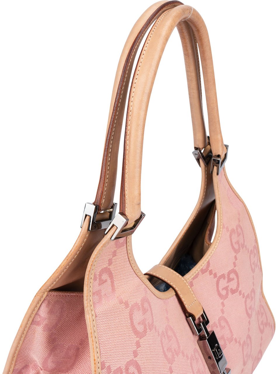 Gucci Gucci GG Monogram Jackie Handbag Roze