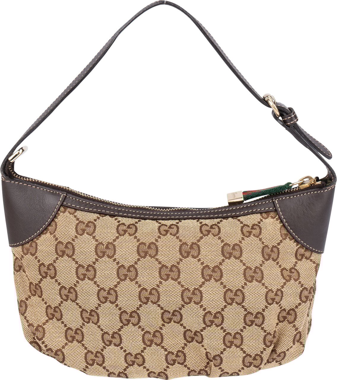 Gucci Gucci GG Monogram Mini Princy Handbag Bruin
