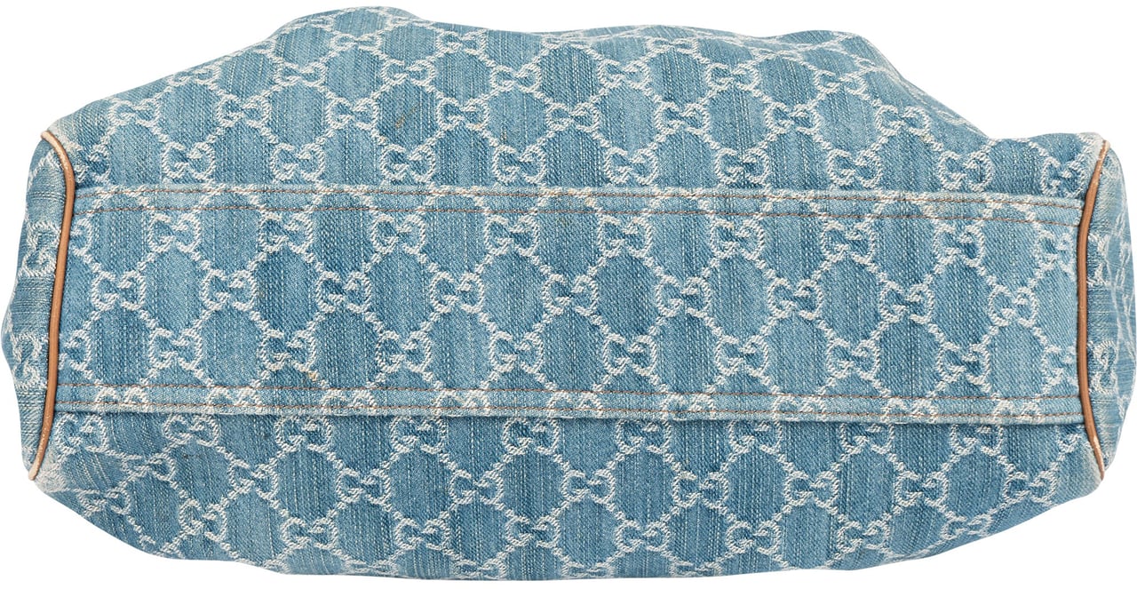 Gucci Gucci Denim GG Monogram Sukey Handbag Blauw