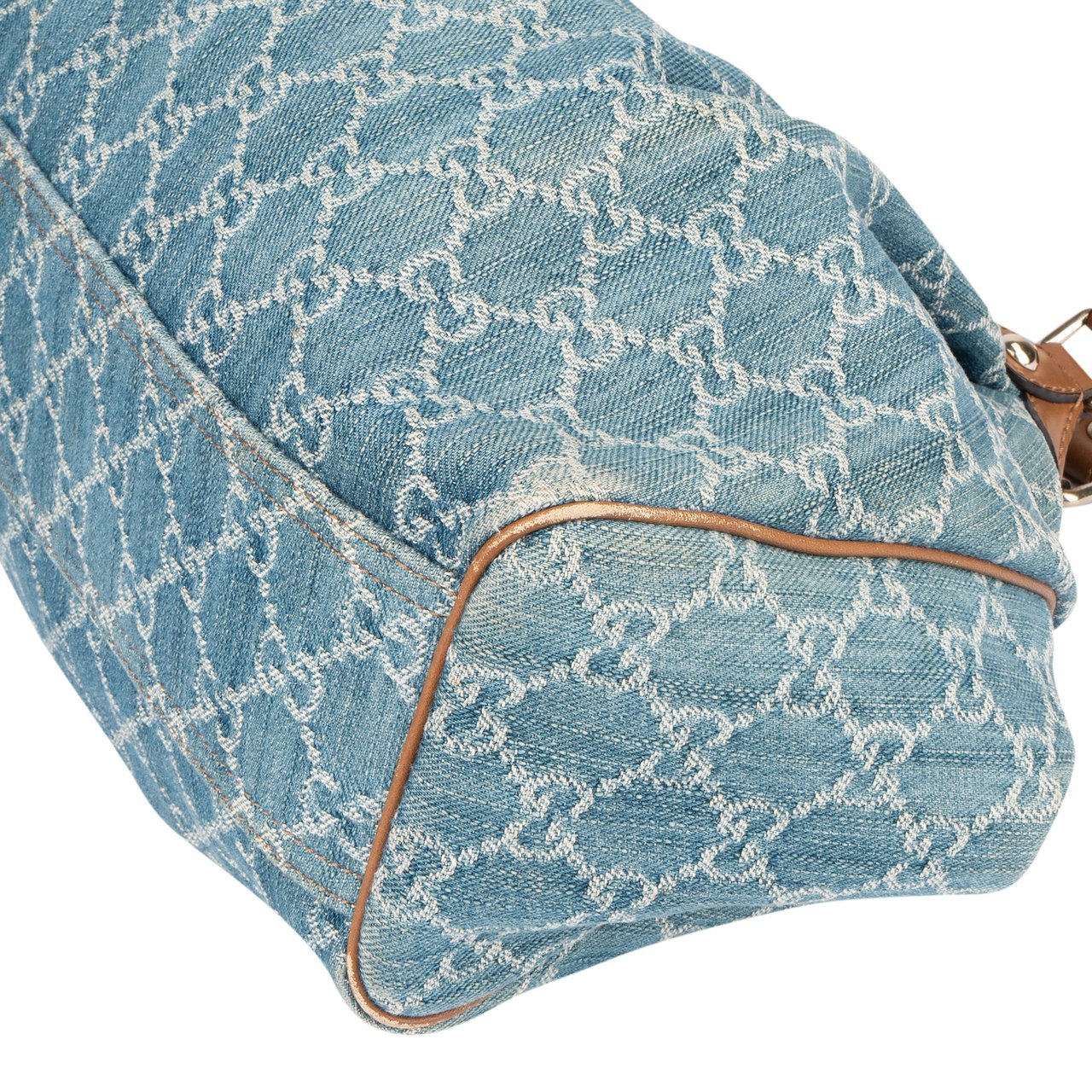 Gucci Gucci Denim GG Monogram Sukey Handbag Blauw