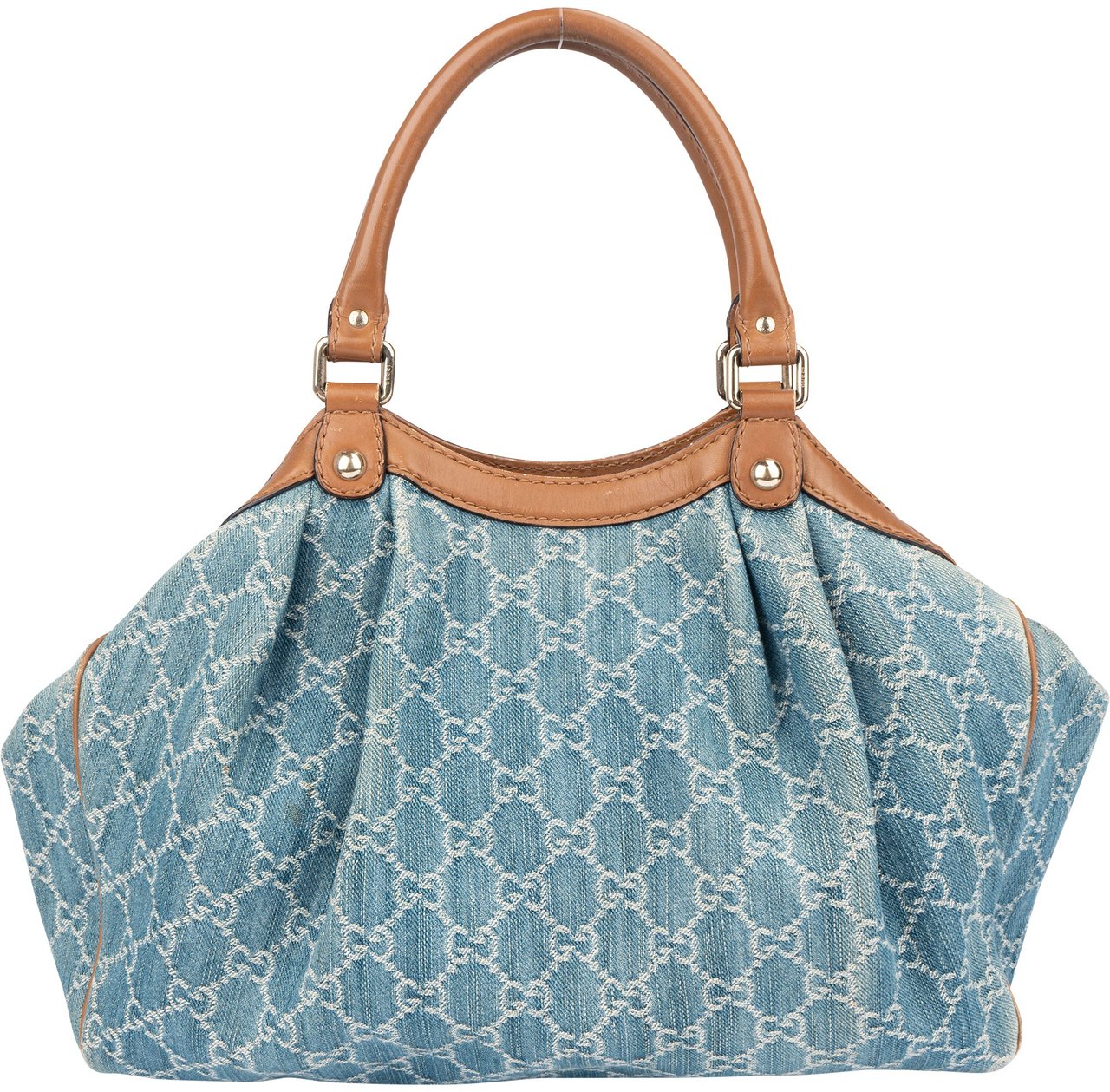Gucci Gucci Denim GG Monogram Sukey Handbag Blauw