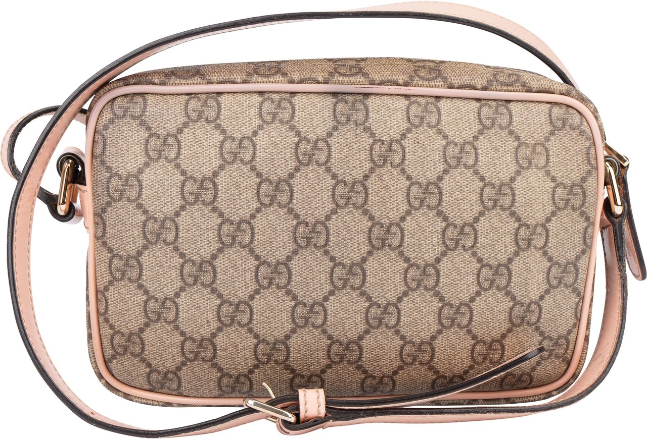 Gucci Gucci GG Supreme Monogram Crossbody Bag Bruin