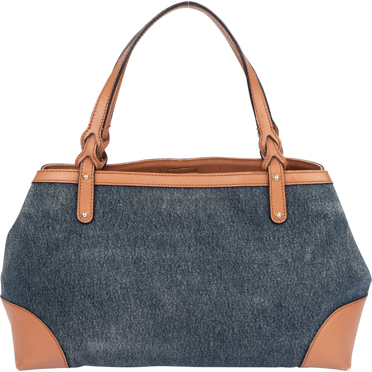 Gucci Gucci Denim Craft Handbag Blauw