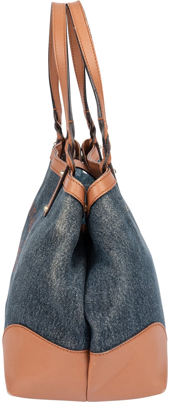 Gucci Gucci Denim Craft Handbag Blauw
