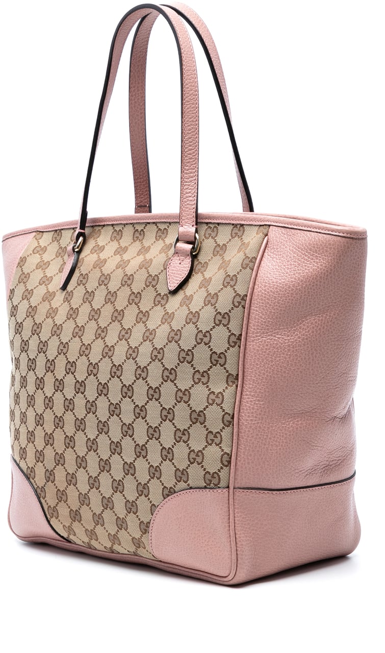 Gucci GG Canvas Bree Zippered Tote Bruin