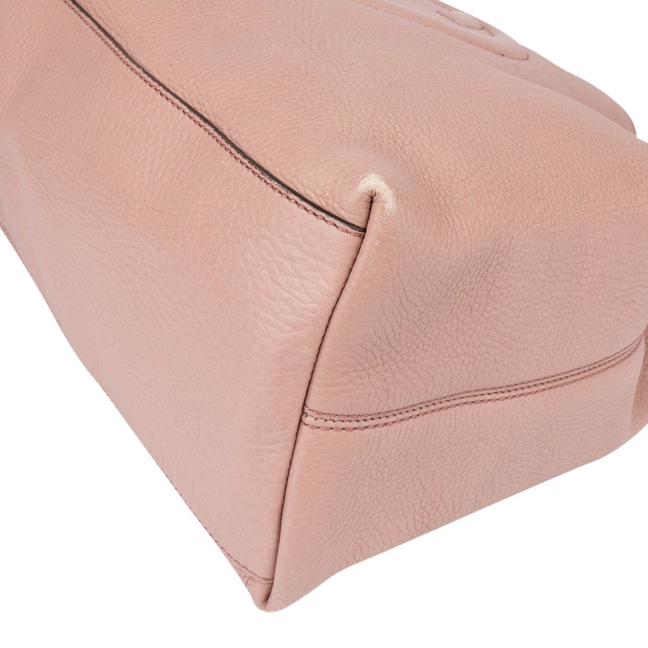 Gucci Gucci Pink Leather GG Soho Shoulder Bag Roze