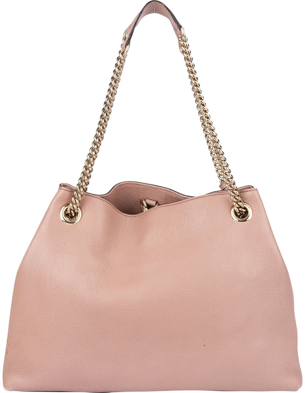 Gucci Gucci Pink Leather GG Soho Shoulder Bag Roze