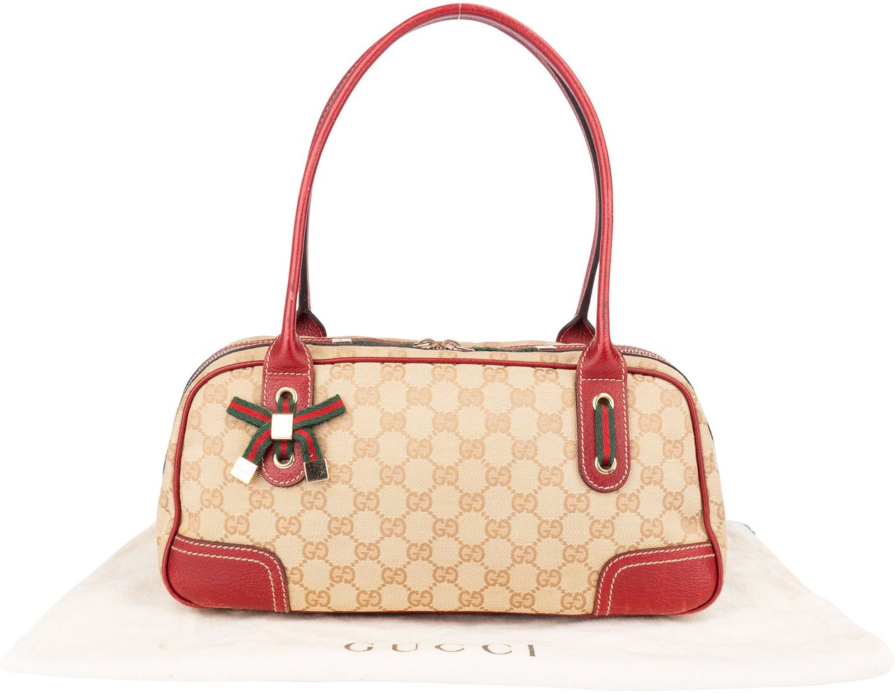 Gucci Gucci GG Monogram Princy Handbag Beige