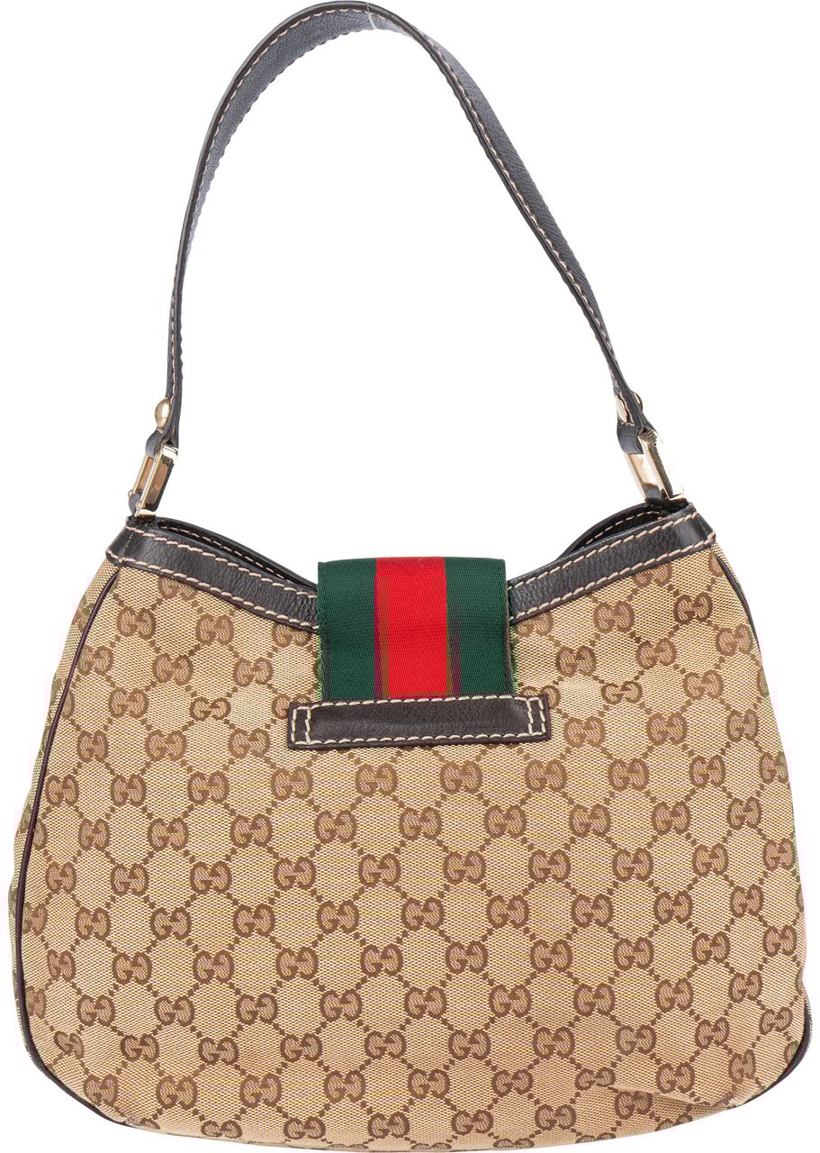 Gucci Gucci GG Monogram Cherry Line Handbag Bruin