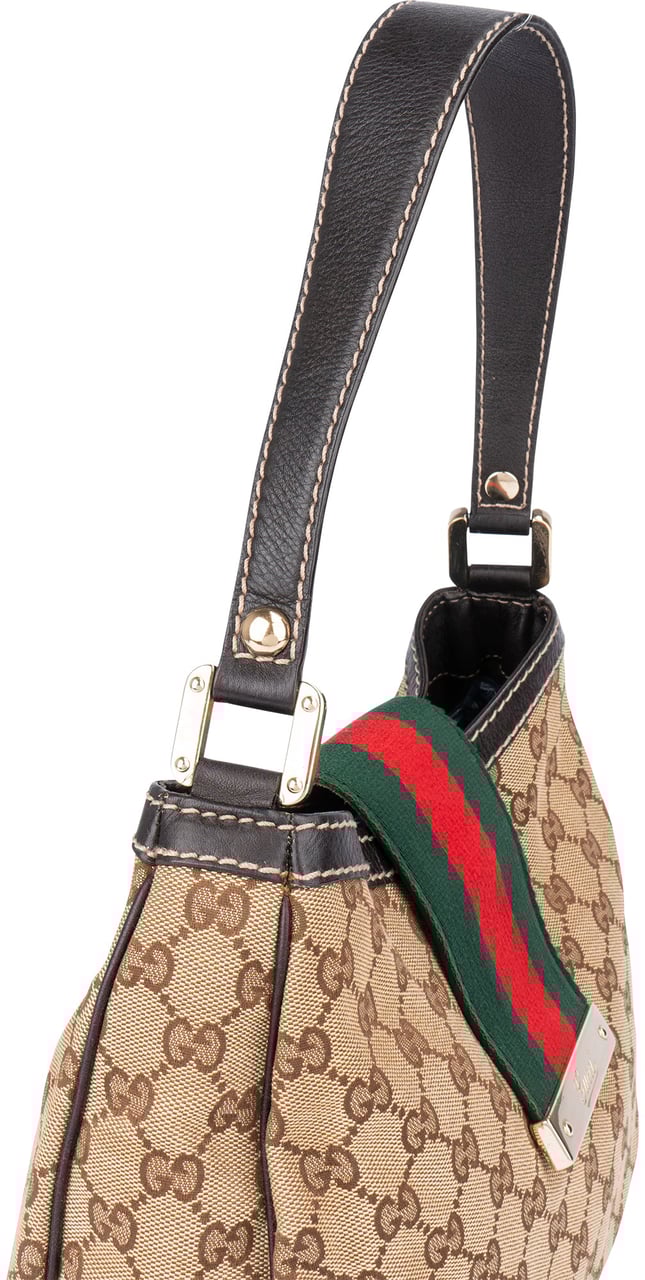 Gucci Gucci GG Monogram Cherry Line Handbag Bruin