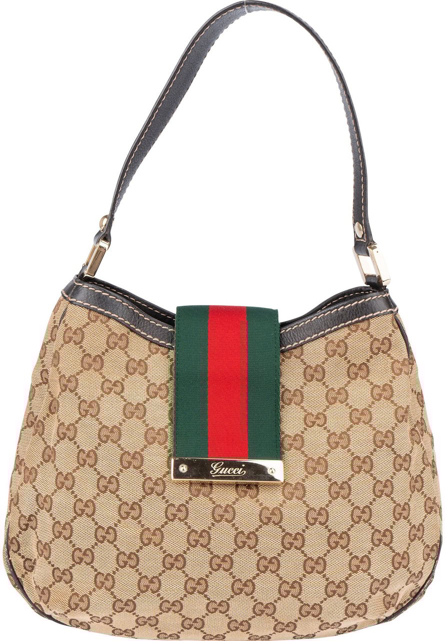 Gucci Gucci GG Monogram Cherry Line Handbag Bruin