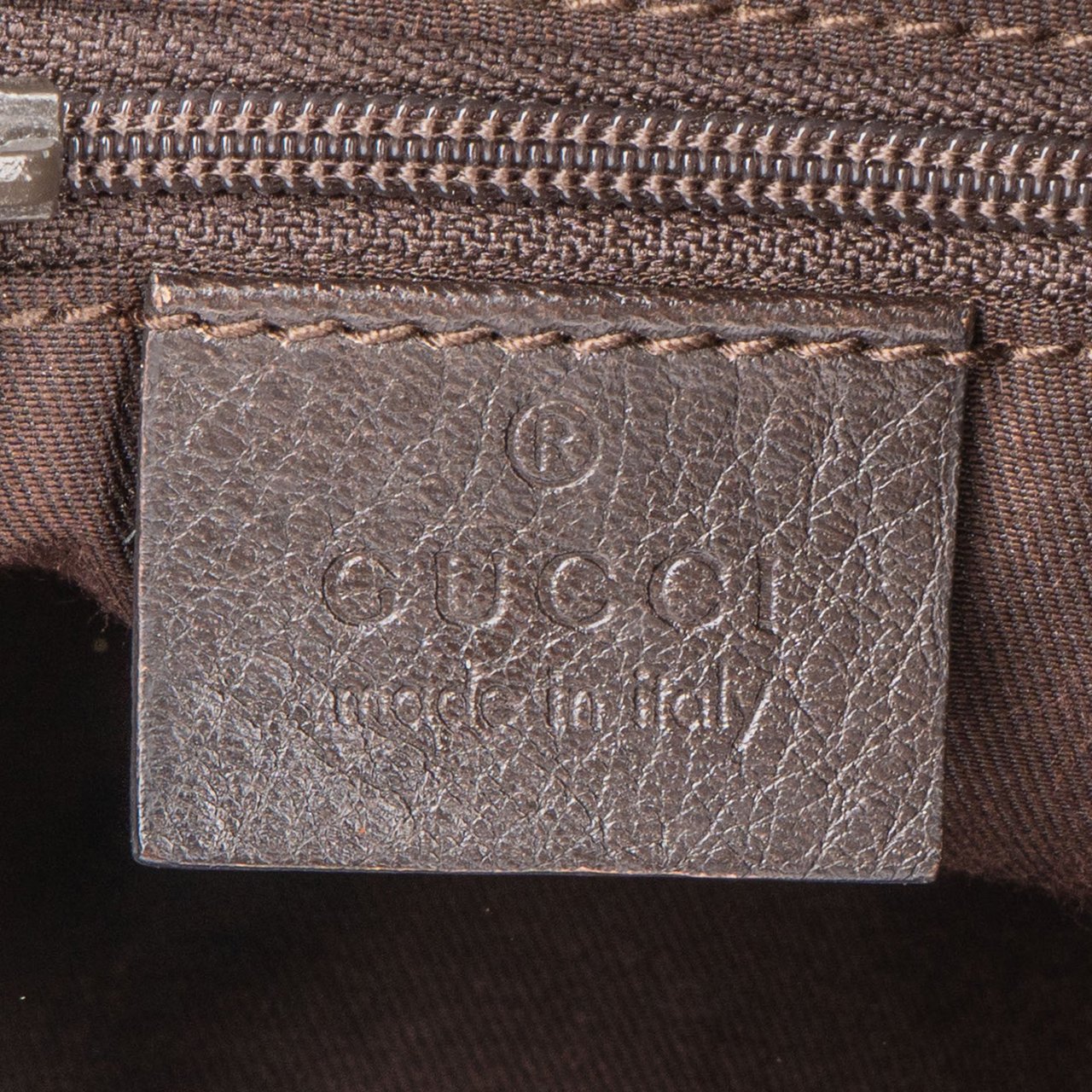 Gucci Gucci GG Monogram Cherry Line Handbag Bruin