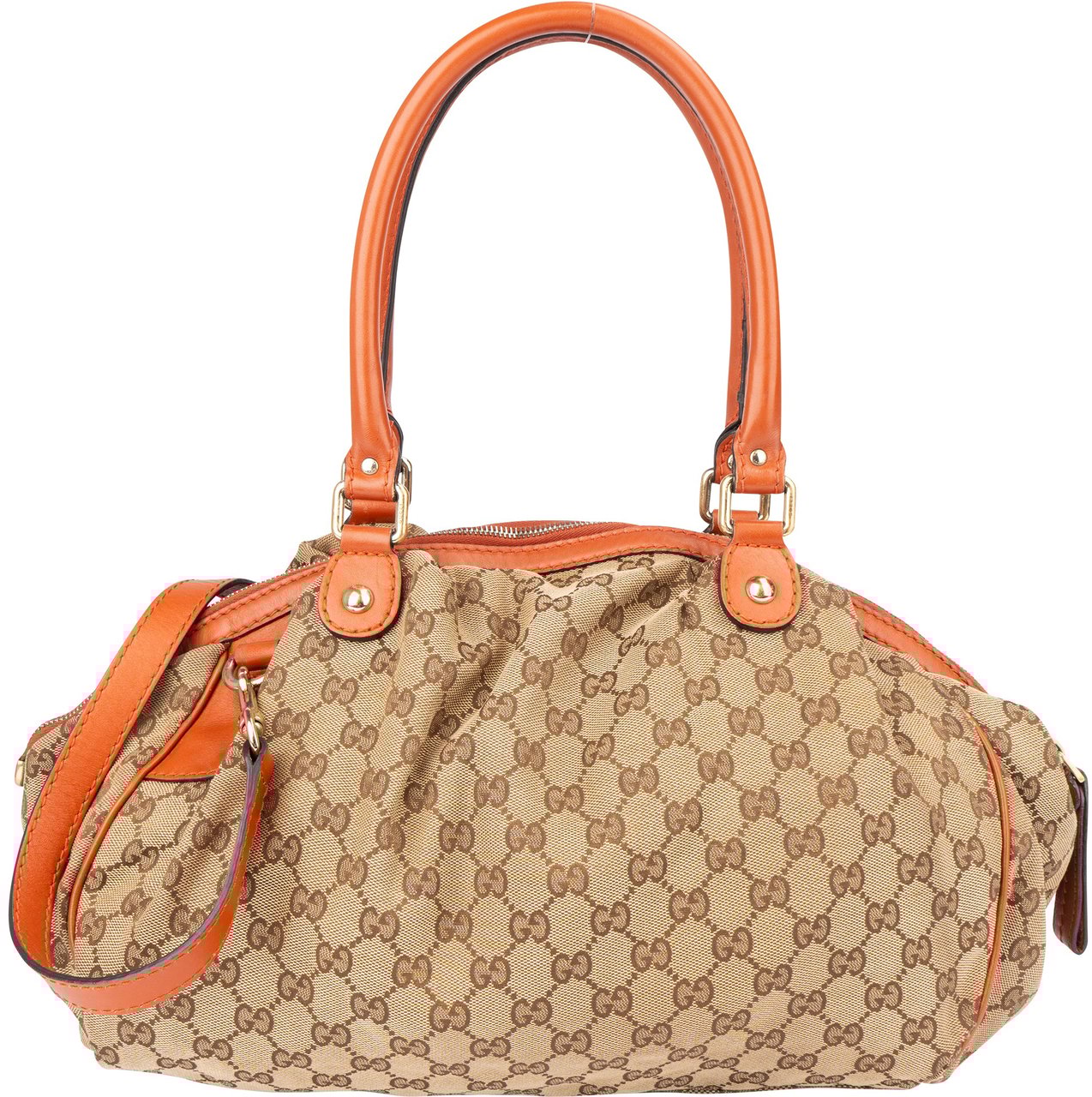 Gucci Gucci GG Monogram Sukey Handbag Bruin