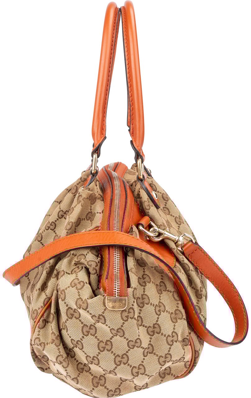 Gucci Gucci GG Monogram Sukey Handbag Bruin