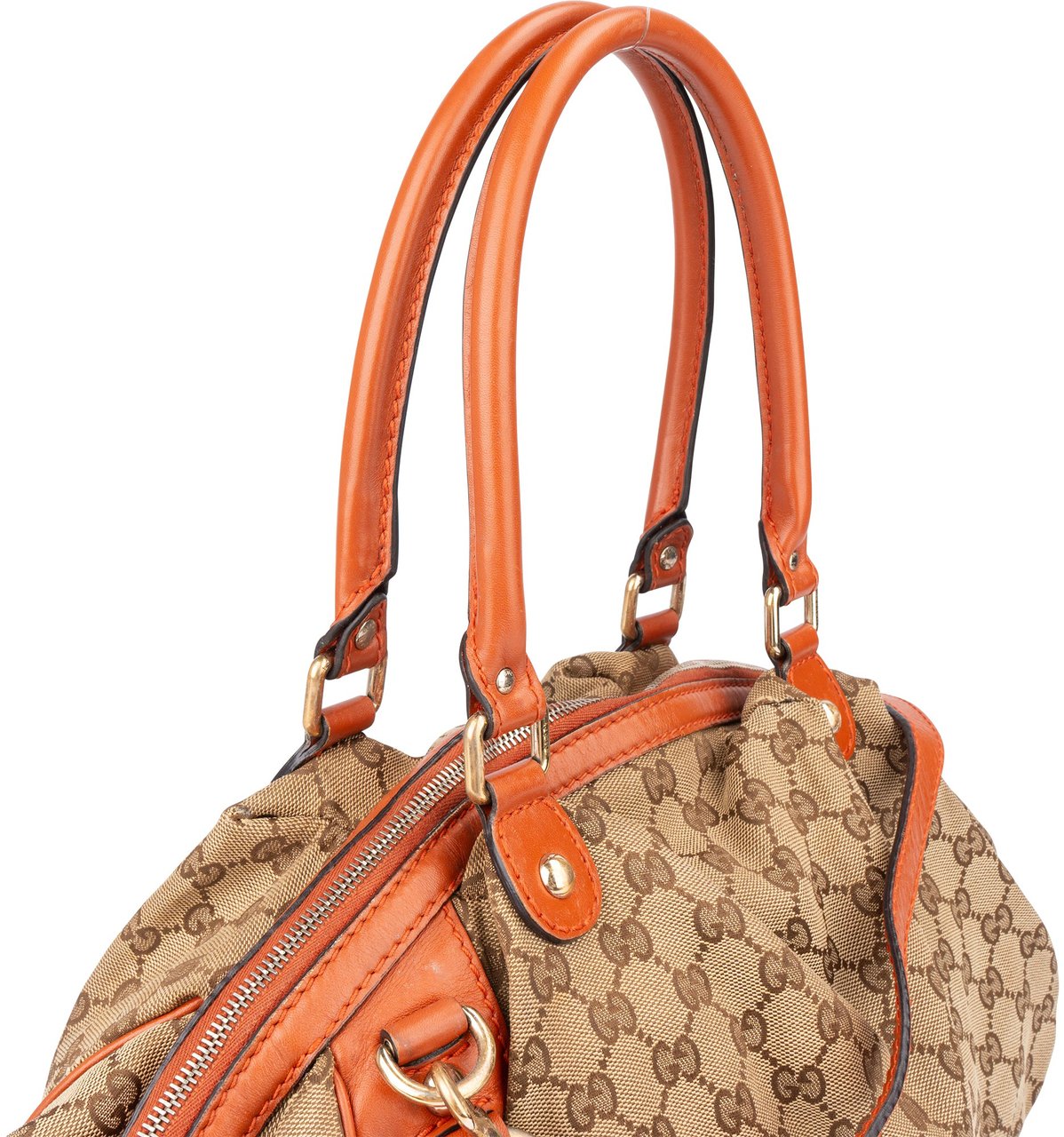 Gucci Gucci GG Monogram Sukey Handbag Bruin