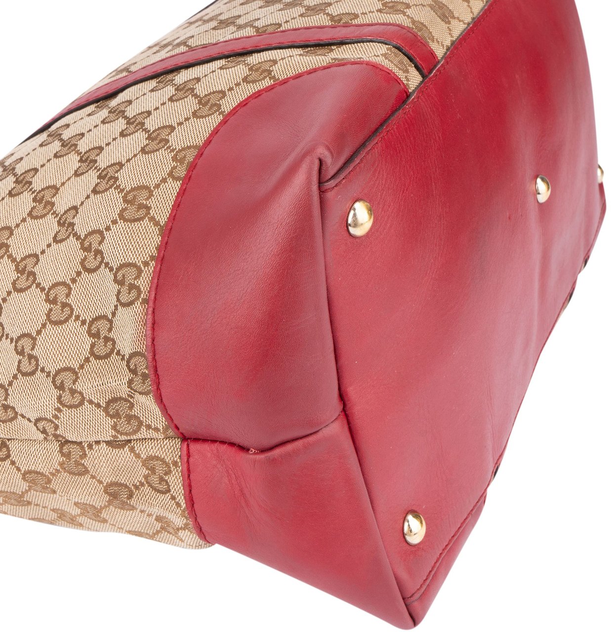 Gucci Gucci GG Monogram Twin Heart Handbag Bruin