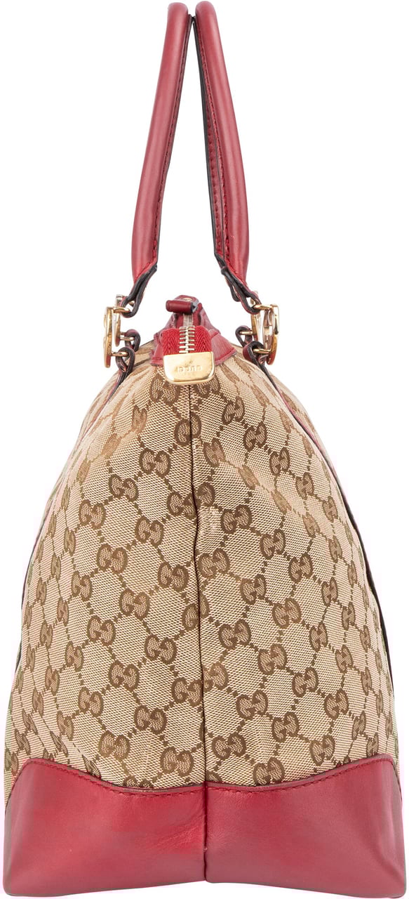 Gucci Gucci GG Monogram Twin Heart Handbag Bruin