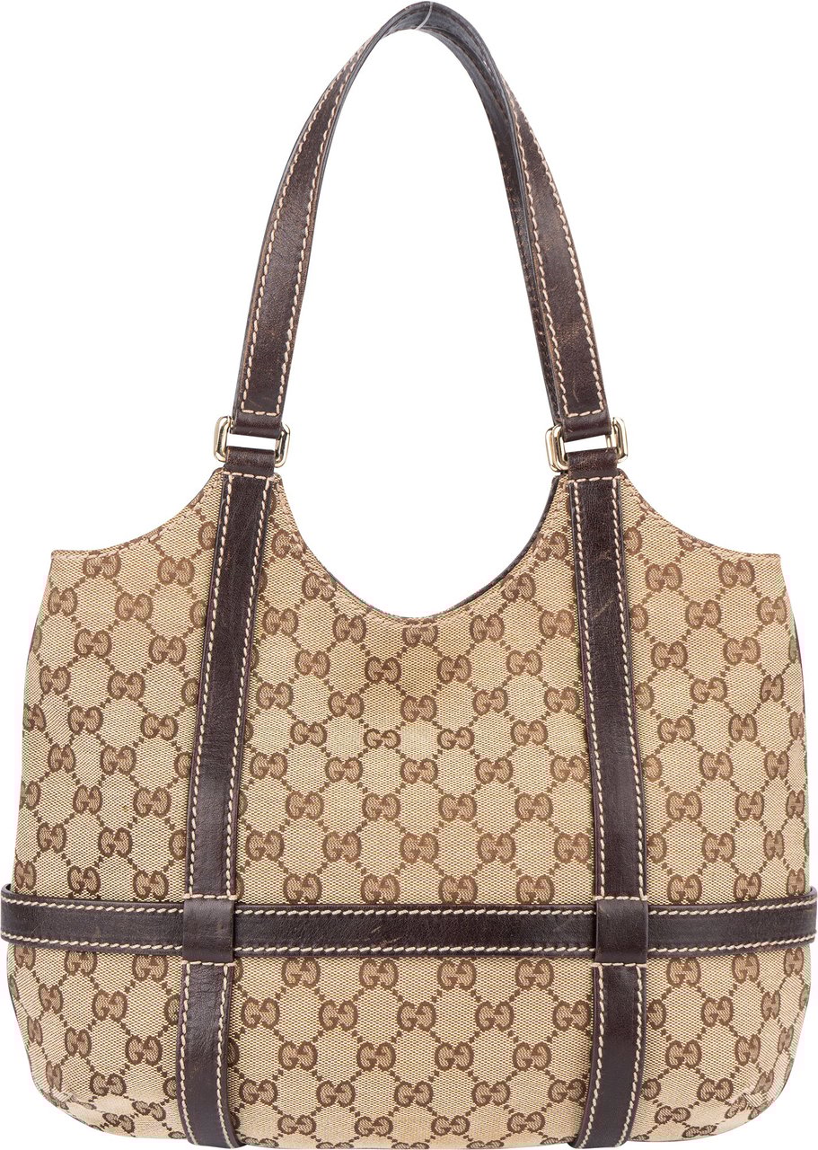 Gucci Gucci GG Monogram Central Handbag Bruin